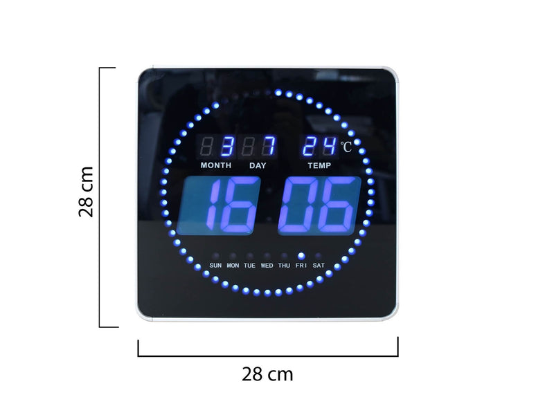 Unilux Flo LED clock black