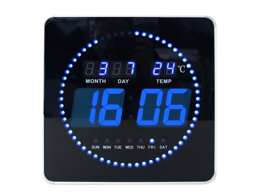 Unilux Flo LED clock black