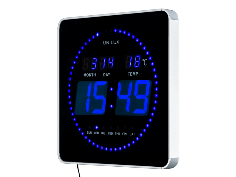 Unilux Flo LED clock black