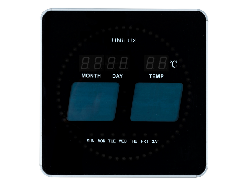Unilux Flo LED clock black
