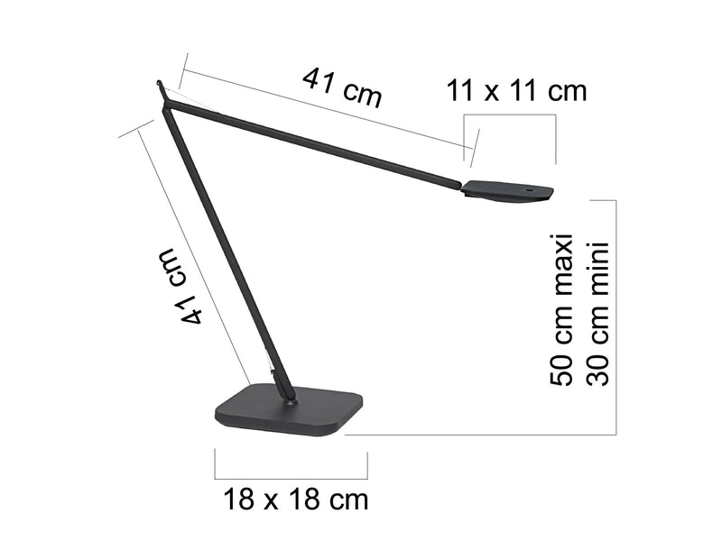 Unilux Magic LED lamp black