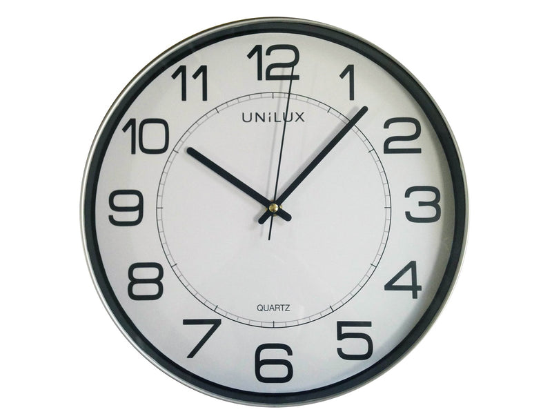 Unilux Magnet Clock metal grey