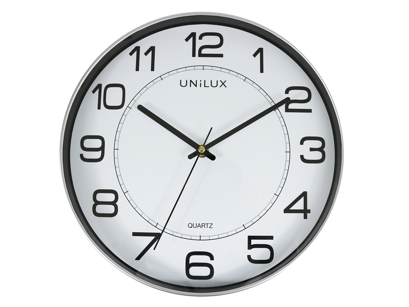 Unilux Magnet Clock metal grey