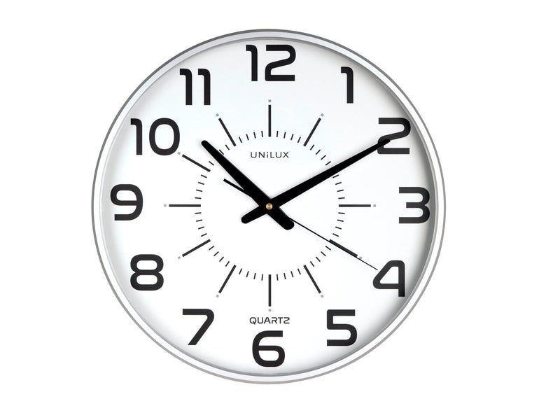 Unilux Maxi Pop Clock metal grey