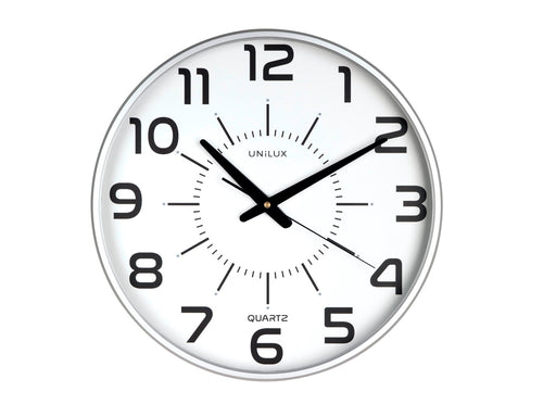 Unilux Maxi Pop Clock metal grey