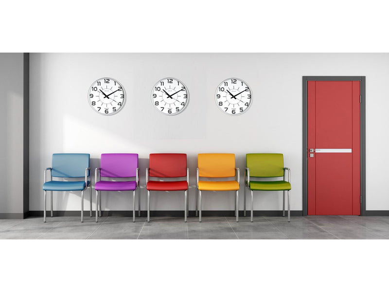 Unilux Maxi Pop Clock metal grey