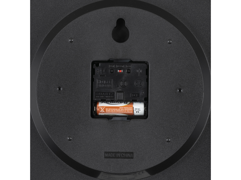 Unilux Maxi Wave Clock metal grey