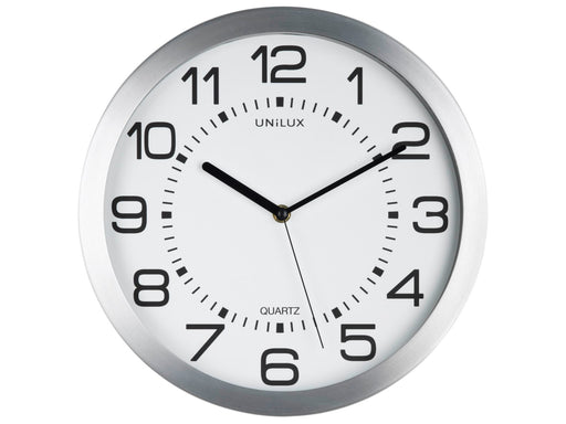 Unilux Moon Clock backlit metal grey