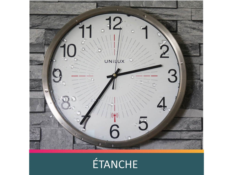 Unilux Outdoor Clock metal grey