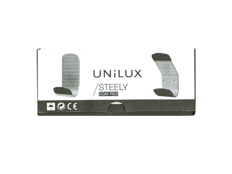 Unilux Steely Magnetic – coat peg silver