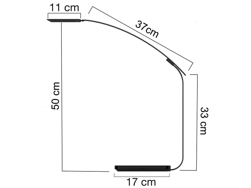Unilux Timelight LED lamp black