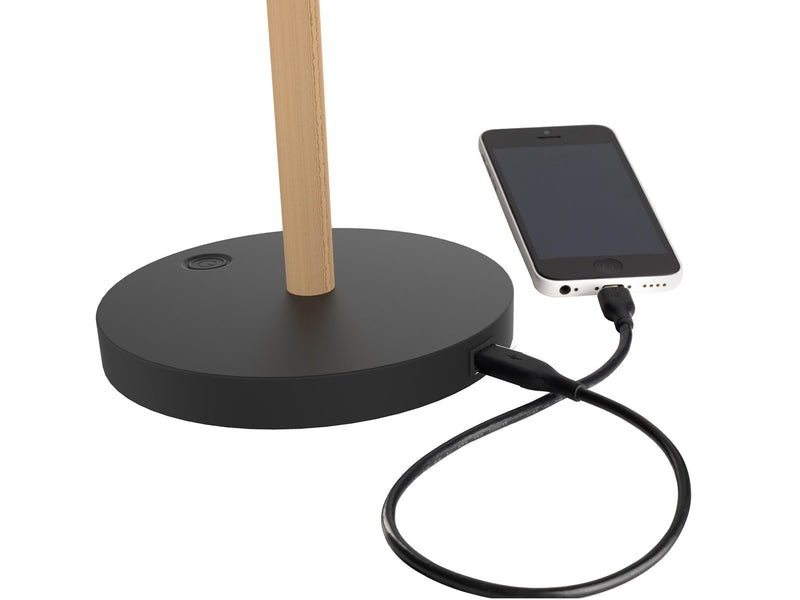 Unilux Vicky LED lamp black/wood