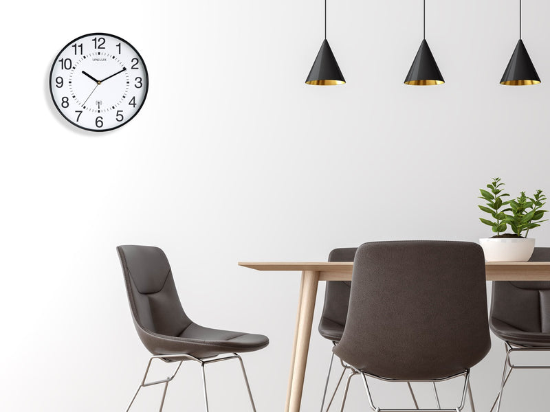 Unilux Wave Clock Metal grey