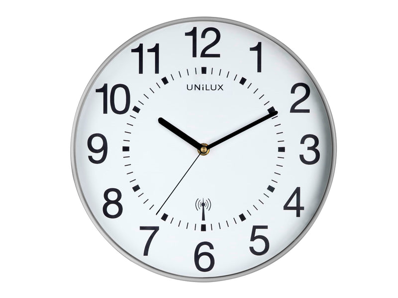 Unilux Wave Clock Metal grey