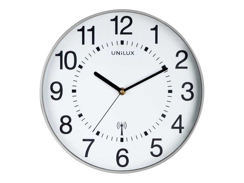 Unilux Wave Clock Metal grey