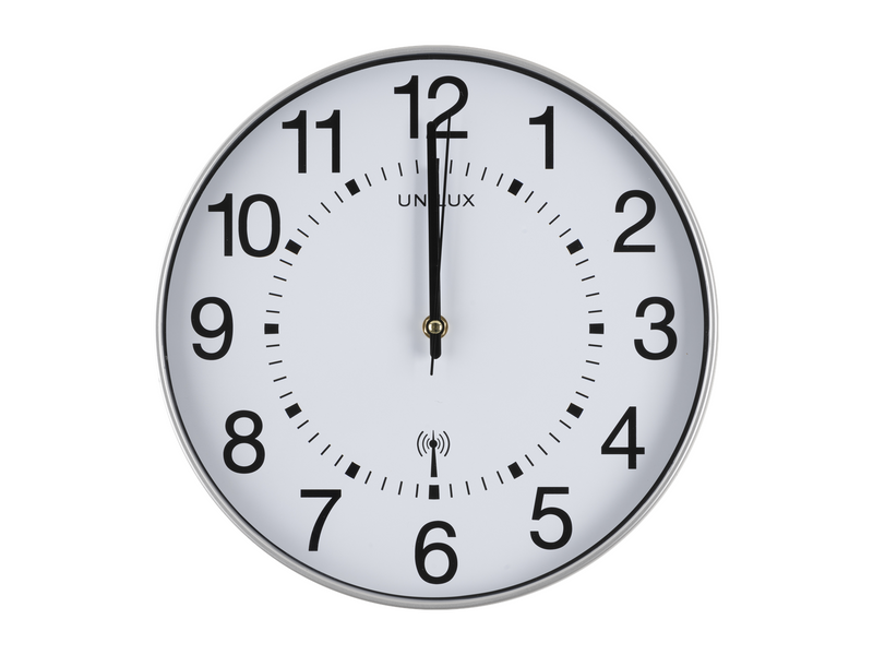 Unilux Wave Clock Metal grey