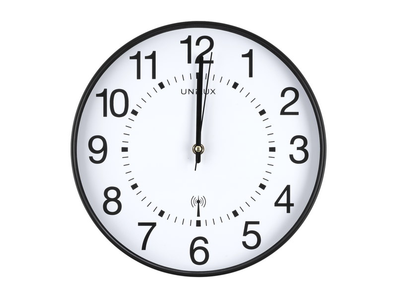 Unilux Wave clock black