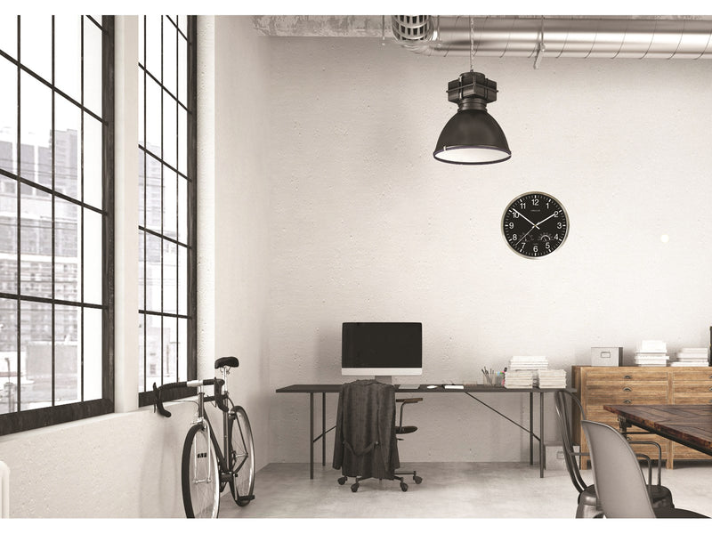 Unilux Wetty clock black/silver