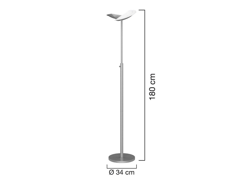 Unilux Zelux LED Uplight silver