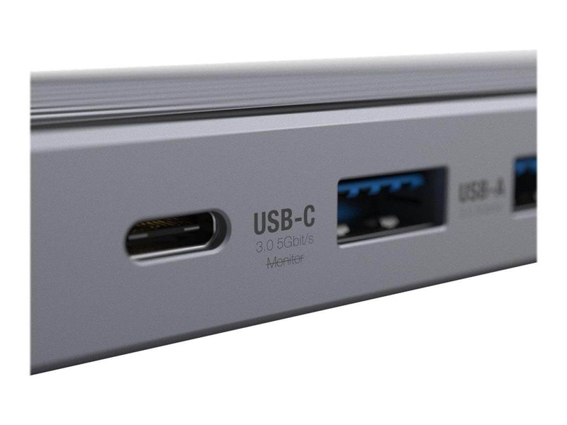 Unisynk 10 Port USB-C Hub 4K 60Hz 100W - Grey