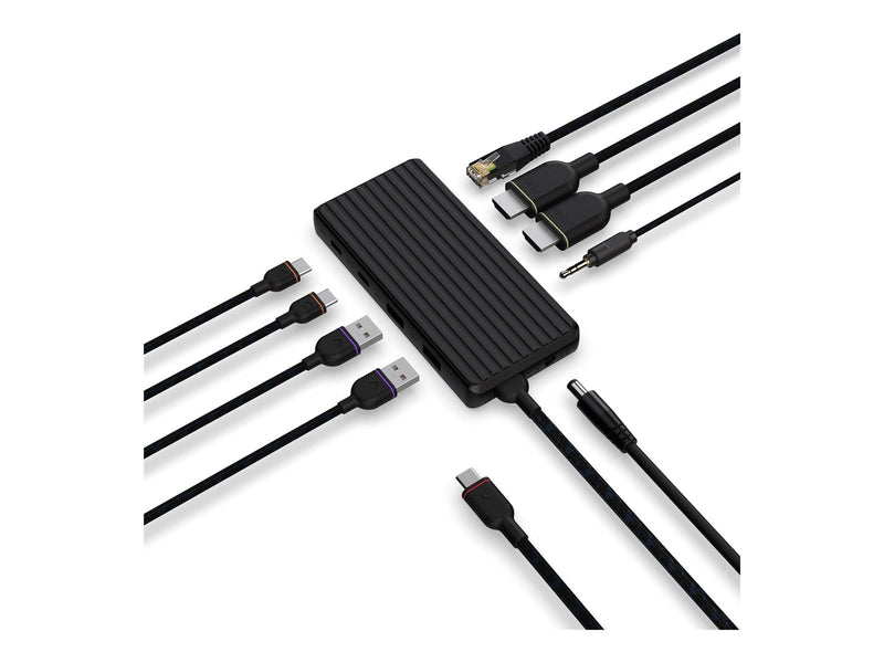 Unisynk 9 Port Dual Display USB-C Docking Station