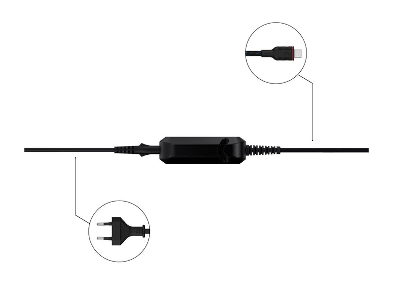 Unisynk USB-C Laptop Charger 65W - Black