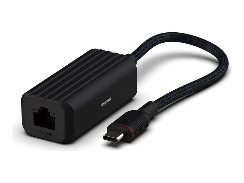 Unisynk USB-C to Network Adapter - Black
