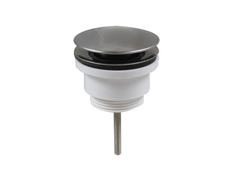 Unite bottom valve push-open 1 1/4" chrome