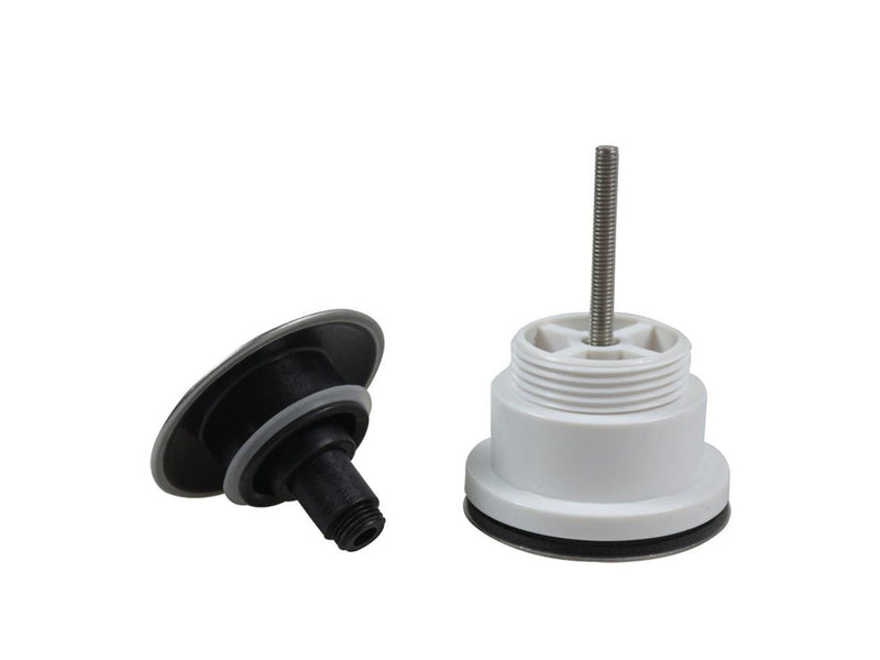 Unite bottom valve push-open 1 1/4" chrome