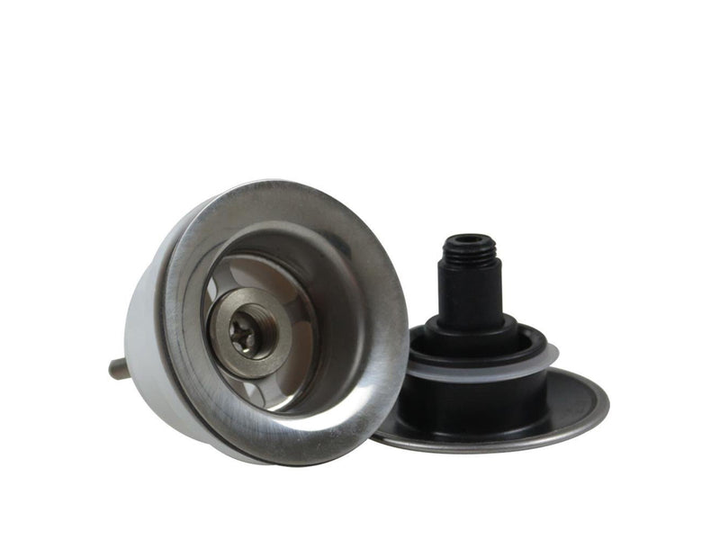 Unite bottom valve push-open 1 1/4" chrome