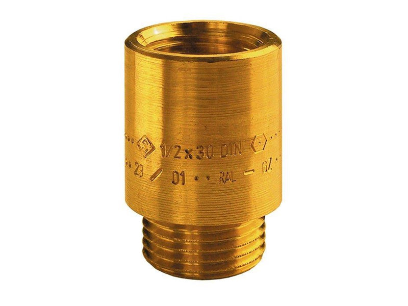 Unite extension 20 mm x 34 brass