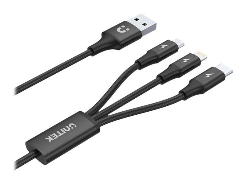 Unitek C14049BK - charge-only Lightning cable - Lightning / USB - 1.2 m