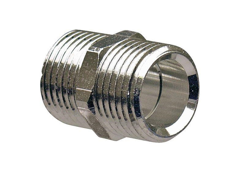 Uponor coupling plated uni 1/2mt-1/2mt
