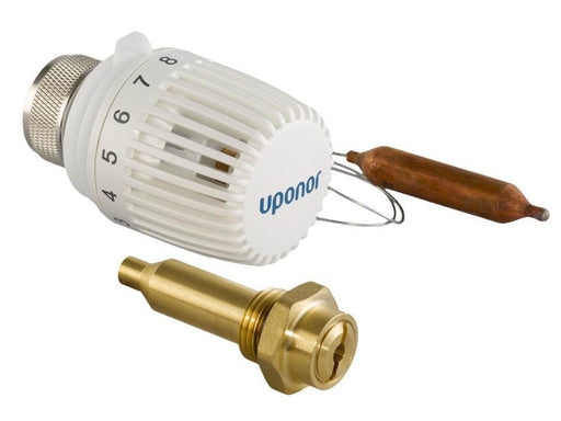 Uponor fluvia t thermostat w. sleeve push-23-c