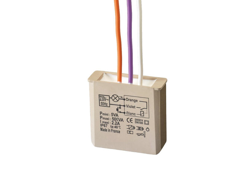 Urmet Mtr500e flush-mounted electronic toggle relay with timer