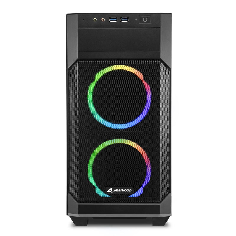 Sharkoon PC Gehäuse V1000 RGB Micro-ATX schwarz