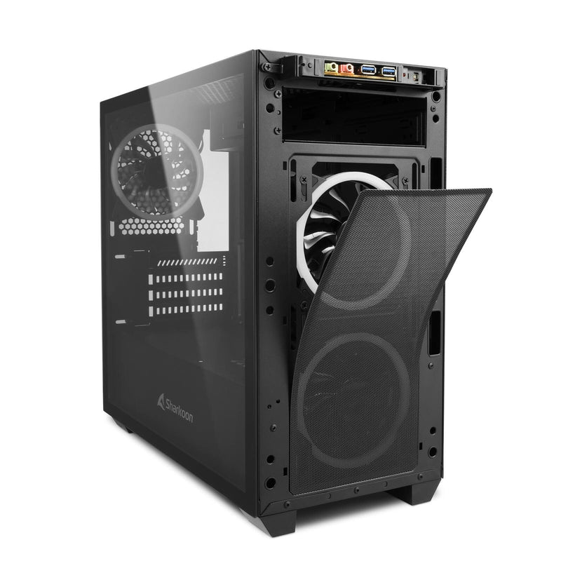 Sharkoon PC Gehäuse V1000 RGB Micro-ATX schwarz