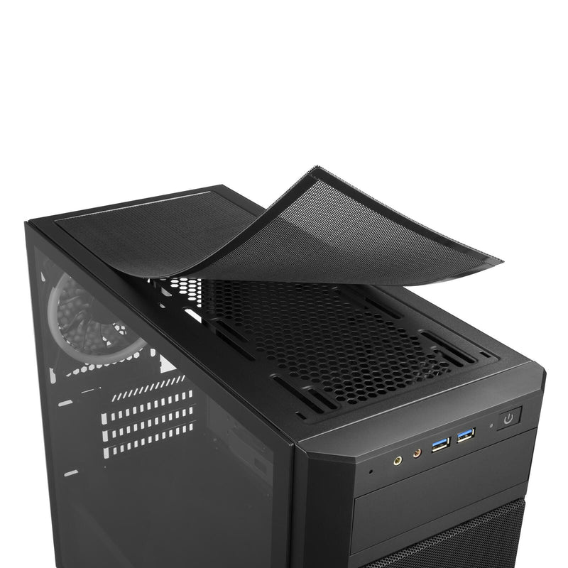 Sharkoon PC Gehäuse V1000 RGB Micro-ATX schwarz