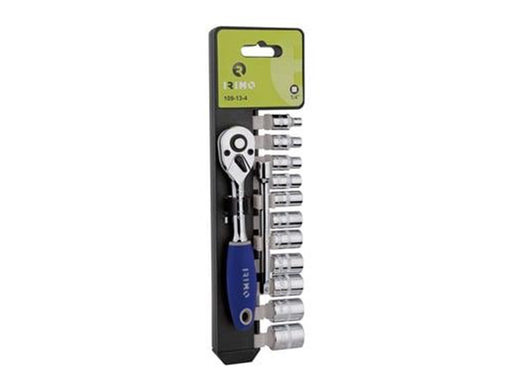 VAERK Socket wrench set 1/4" 13 parts 4-14mm