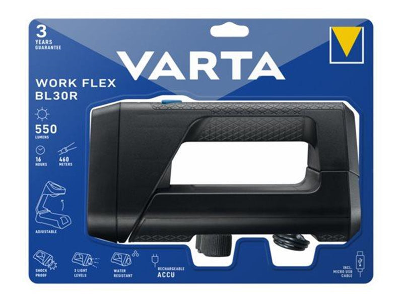 VARTA Work Flex BL30R Light Rechargeable Hand Lamp