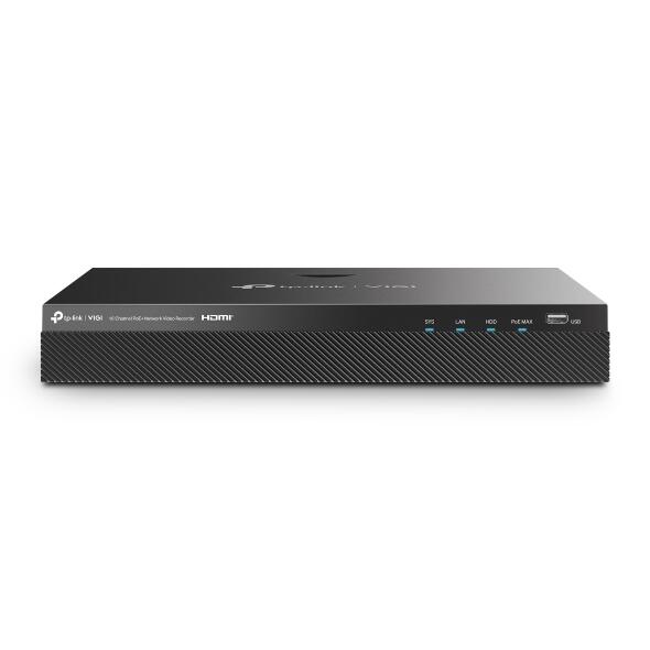 TP-Link VIGI NVR2016H-16MP 16 Kanal Netzwerk Video Recorder, 2x bis zu 10TB SATA HDD intern montierbar