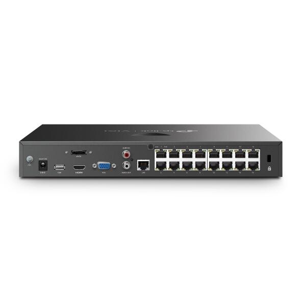 TP-Link VIGI NVR2016H-16MP 16 Kanal Netzwerk Video Recorder, 2x bis zu 10TB SATA HDD intern montierbar