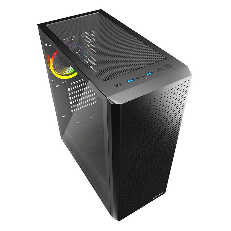 Sharkoon PC Gehäuse VS9 RGB Black ATX schwarz