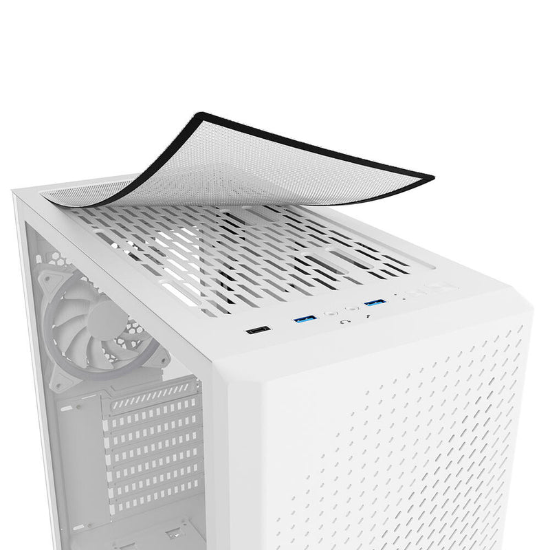 Sharkoon PC Gehäuse VS9 RGB White ATX weiß
