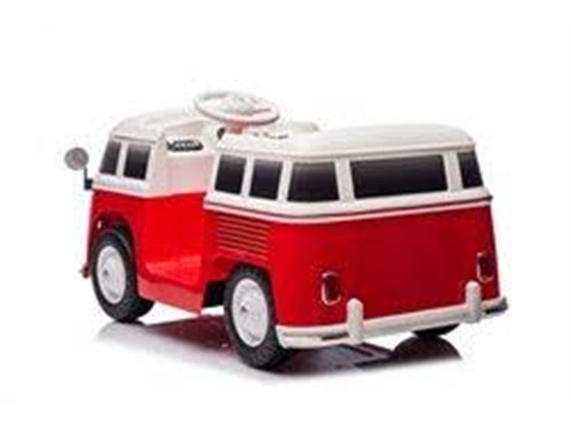 VW T1 12V Ride-On Vehicle with Leather Seat
