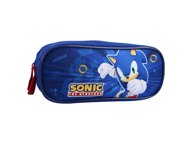 Vadobag Sonic Still Unstoppable Pencil Case 2-Compartment - Blue