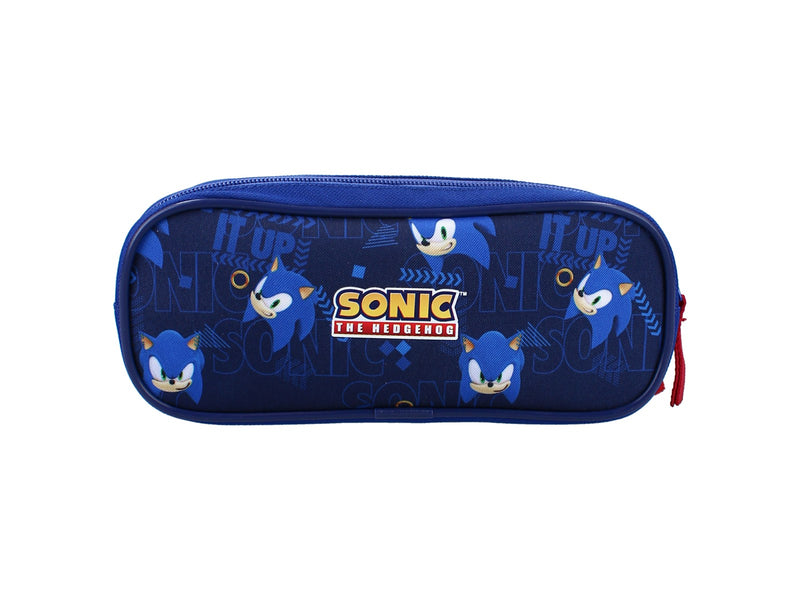 Vadobag Sonic Still Unstoppable Pencil Case 2-Compartment - Blue