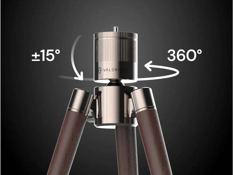 Valerion Walnut Tripod Stand - Max - recommended for