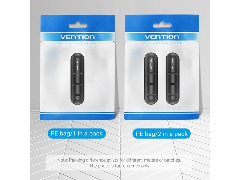 Vention Cable Manager for Desktop Computers with 7 Ports Black
