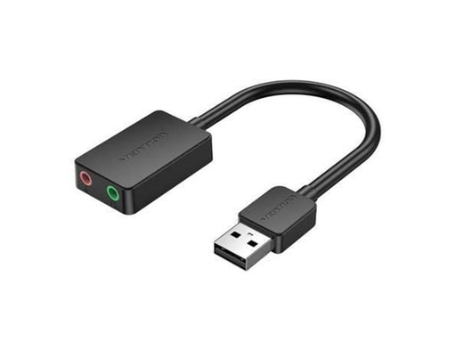 Vention External sound card USB 2.0 2-port 0.15m Black